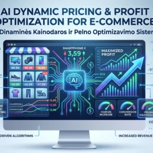 AI dinaminės kainodaros ir pelno optimizavimo sistema e-komercijai