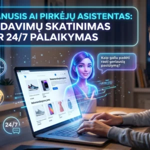 Išmanusis AI pirkėjų asistentas: Pardavimų skatinimas ir 24/7 palaikymas