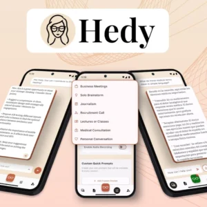 Hedy AI – Dirbtinio intelekto asistentas susitikimams ir verslo produktyvumui