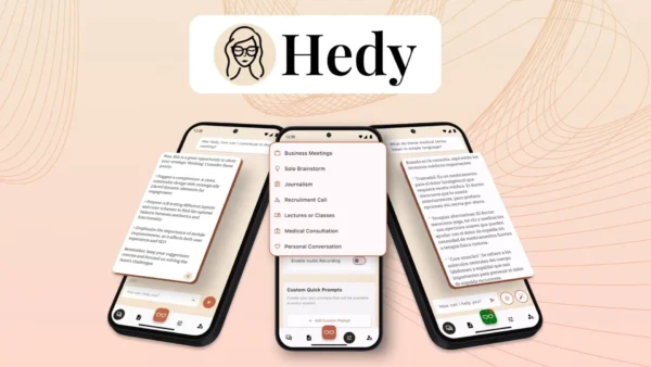 Hedy AI – Dirbtinio intelekto asistentas susitikimams ir verslo produktyvumui