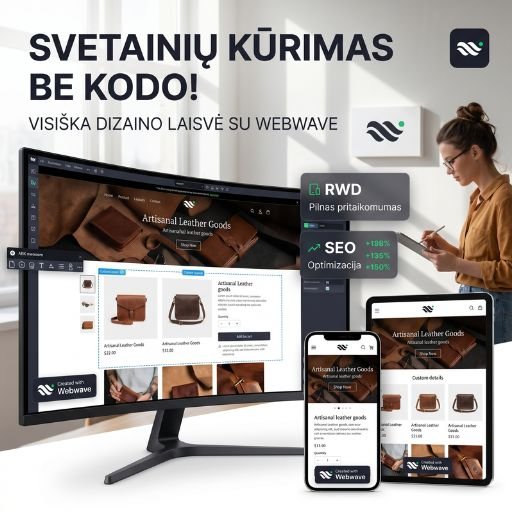 Profesionalus svetainių kūrimas su Webwave – laisvė jūsų idėjoms be kodo!