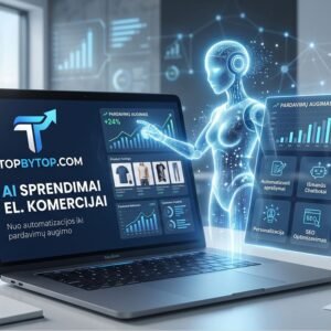 AI sprendimai el. komercijai: Nuo automatizacijos iki pardavimų augimo